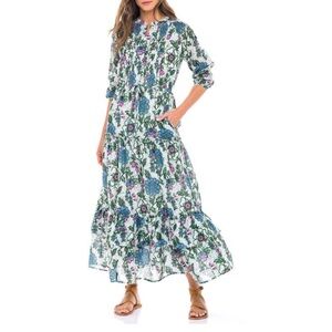 Banjanan Bazaar Dress- Freyja Flower print (size M)